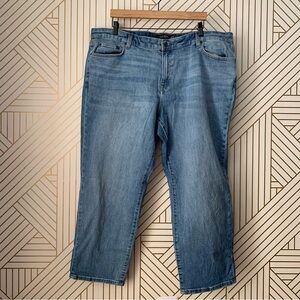 Lauren Ralph Lauren high waist mom jeans light wash tapered 90s plus size 20